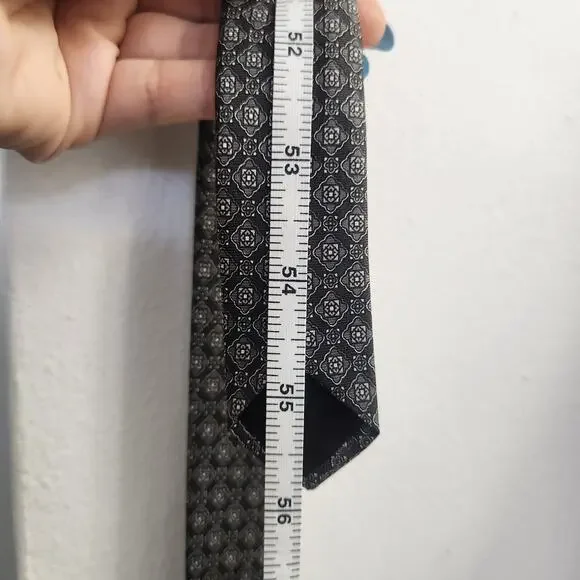 Oscar De La Renta Couture Silk Paisley Tie Designer Business‎ Casual Office - Picture 3 of 3